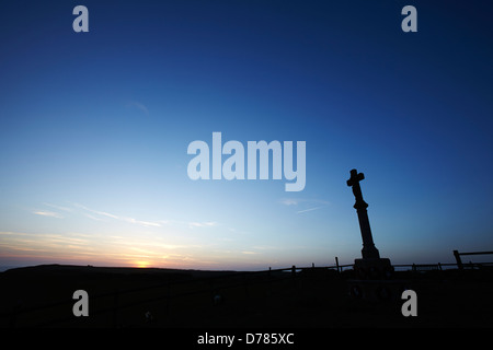 Monument commémoratif de guerre, d'eau douce à l'Ouest, Pembrokeshire, Pays de Galles, Royaume-Uni Banque D'Images