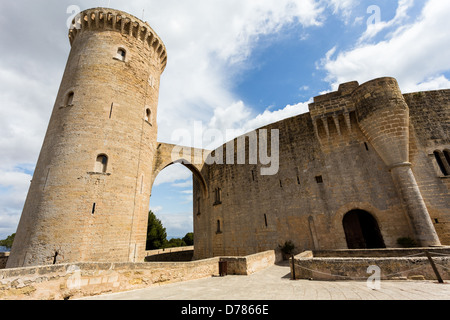 PALMA - circa 2013 : Palma de Mallorca château dans une journée ensoleillée Banque D'Images