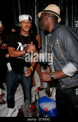 Romeo Miller et Sam Sarpong Kim Lee héberge une partie à l'Supper Club de 'The Hangover Part II' Los Angeles, Californie - Banque D'Images