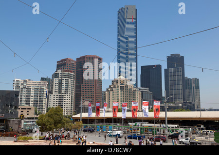 Voir à l'Eureka tower à Melbourne, Australie Banque D'Images