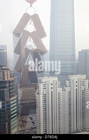 Double Exposure of Chinese ornament of Banque D'Images