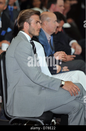 David Beckham OBE Tous les Jeux Olympiques avec Samsung - lancer au Canary Wharf. Londres, Angleterre - 13.06.11 Banque D'Images