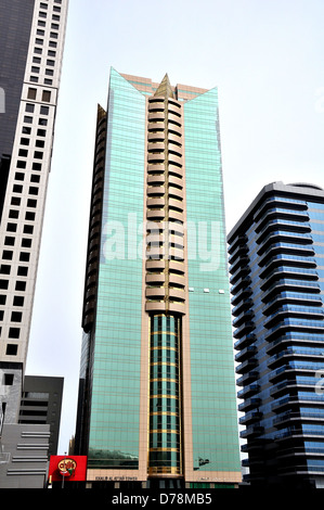 Khalid Al Attar tower financial district Sheikh Zayed Road Dubai UAE Banque D'Images