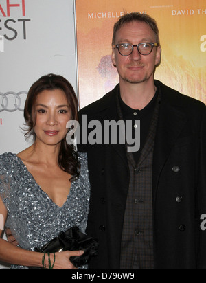 Michelle Yeoh, David Thewlis AFI Fest 2011 Première de "La Dame" tenue au Grauman's Chinese Theatre Hollywood, Californie - Banque D'Images