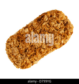 Un weetabix sur fond blanc Banque D'Images