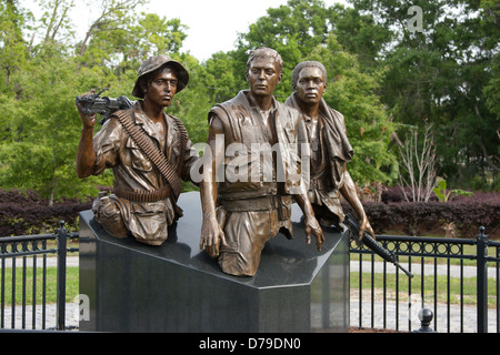 La sculpture est un détail obtenues par les moules originaux de Frederick Hart'strois soldats statue au Vietnam Veterans Memorial Banque D'Images