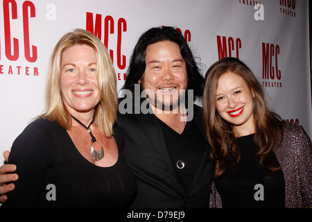 Marin Mazzie, Stafford Arima et Molly Ranson Afterparty pour la première mondiale du comité de coordination de la production de théâtre de "La Banque D'Images