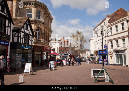 Centre-ville de Trowbridge, ville du comté de Wiltshire, Trowbridge, Wiltshire, Angleterre, Royaume-Uni Banque D'Images