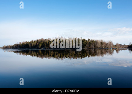 Vue sur le lac, Lappeenranta FINLANDE Banque D'Images