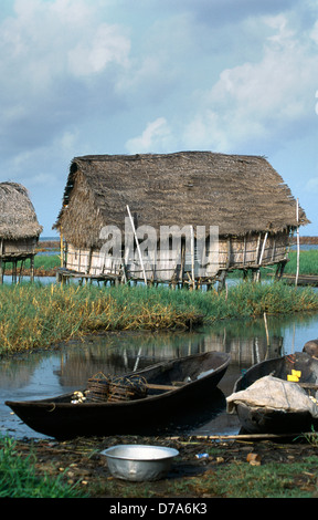 Village sur pilotis Porto novo bénin Banque D'Images