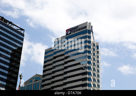 Une vue de la First Tennessee Bank Building, à Nashville, au Tennessee Banque D'Images