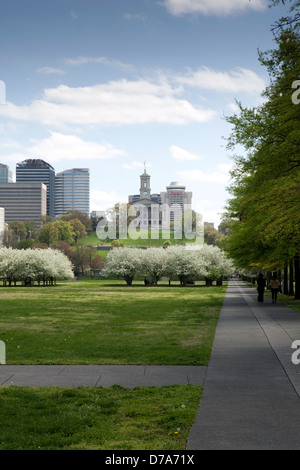 Une vue de la Bicentennial Capitol Mall State Park à Nashville, Tennessee Banque D'Images