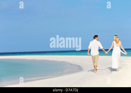 À quelques belles mariage plage Banque D'Images