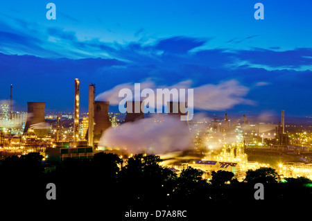 L'usine pétrochimique de Grangemouth Lothian Ecosse UK Banque D'Images