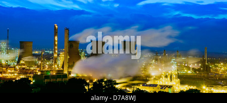 L'usine pétrochimique de Grangemouth Lothian Ecosse UK Banque D'Images