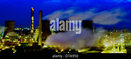 L'usine pétrochimique de Grangemouth Lothian Ecosse UK Banque D'Images