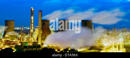 L'usine pétrochimique de Grangemouth Lothian Ecosse UK Banque D'Images
