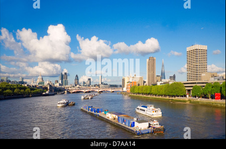 Ville de Londres du Waterloo Bridge Banque D'Images