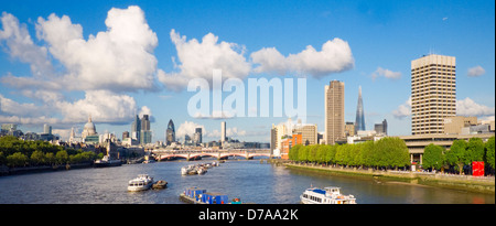 Ville de Londres du Waterloo Bridge Banque D'Images