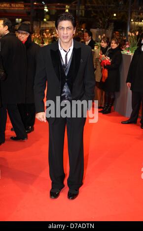 Shah Rukh Khan à la première de 'My name is Khan' au cours de la Berlinale en 2010 le 12 février en 2010. Banque D'Images