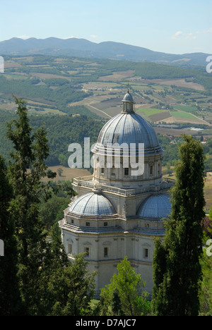 Tempio di Santa Maria della Consolazione à Todi, Ombrie. Banque D'Images