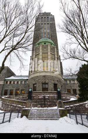 L'Église dans le Finlandais Kallio, Helsinki, Finlande conçu par Lars Sonck 1908-1912 Banque D'Images