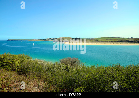 À plus de Daymer Bay de Padstow à Cornwall, UK Banque D'Images