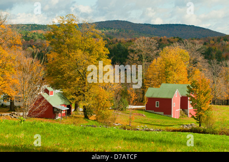 Les bâtiments de ferme à Shrewsbury, Massachusetts, USA Banque D'Images