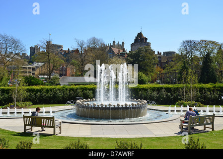 La fontaine du Jubilé de diamant, le Goswells, Windsor, Berkshire, Angleterre, Royaume-Uni Banque D'Images