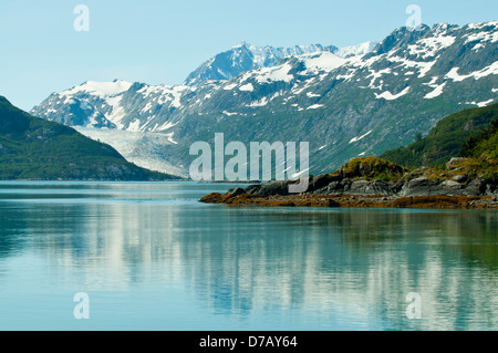 Croisière dans le Parc National de Glacier Bay, Alaska, USA Banque D'Images