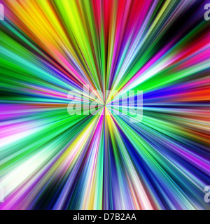 Explosion multicolore abstract illustration. Banque D'Images