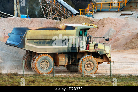 Terex TR35 Dump Truck. Beck Shap Shap, Carrière, Cumbria, Angleterre, Royaume-Uni, Europe. Banque D'Images