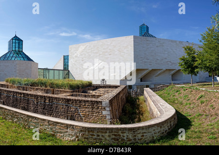 L'historique Fort Thuengen, édifice du musée de musée d'Art Moderne Grand-Duc Jean, Mudam, plateau du Kirchberg, Luxembourg-ville, l'Europe Banque D'Images