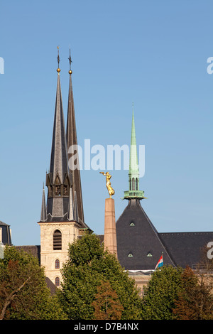 La Cathédrale Notre Dame, Luxembourg, Europe Banque D'Images