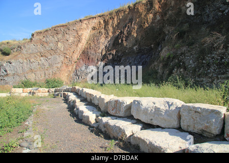 Hittin Karne (cornes de hattin) Geological Park Banque D'Images