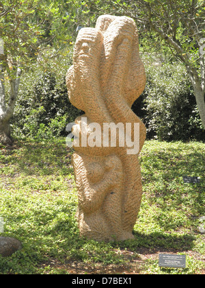 Sculpture commémorant l'Inconnu juste parmi les nations à Yad Vashem Holocaust Museum Banque D'Images