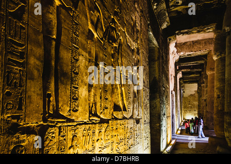 Memorial Temple de Seti I, Abydos, Egypte Banque D'Images