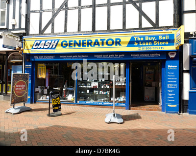 Générateur de trésorerie shop à Northwich Cheshire UK Banque D'Images