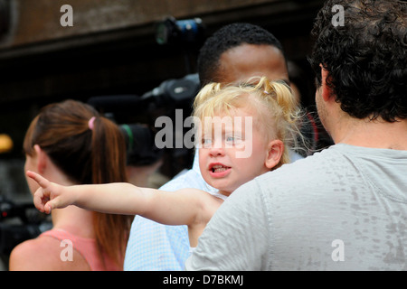 Jeremy Sisto et fille Charlie Sisto coucher Baby Buggy Bash tenue à Central Park - l'extérieur des arrivées la ville de New York, USA - Banque D'Images