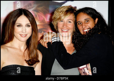 Elsa Zylberstein,, Cecile de France et Roxane Sylla première de 'Kiss' (un papillon Un baiser Papillon) tenue à UGC Cine-Cite Banque D'Images