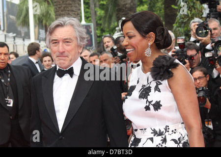 Robert De Niro et son épouse, Grace Hightower 2011 Cannes International Film Festival - Jour 4 - Pirates des Caraïbes : Sur Banque D'Images