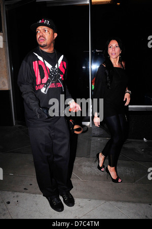 DJ Paul et Danielle Staub des stars de quitter le panier Citron Restaurant Los Angeles, Californie - 10.05.11 Banque D'Images