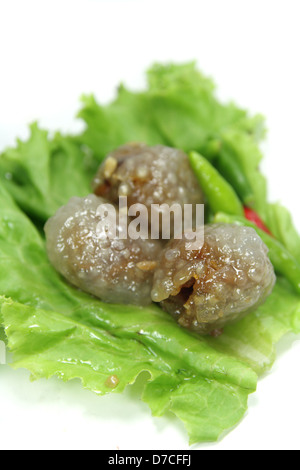 Perle de tapioca thaï boulettes (Saku Sai) Banque D'Images