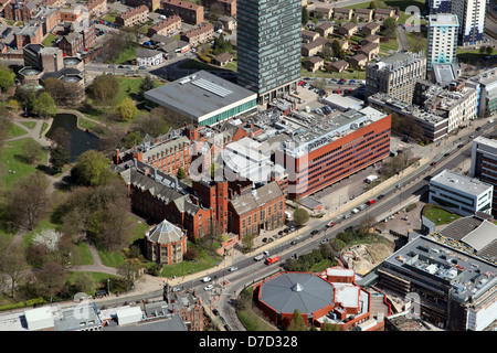 Vue aérienne de l'Université de Sheffield Banque D'Images