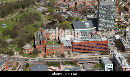 Vue aérienne de l'Université de Sheffield Banque D'Images