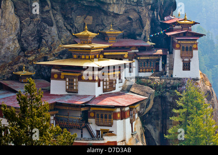 Monastère bouddhiste de Taktsang, Paro, Bhoutan Banque D'Images
