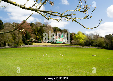 Chemin d'offas dyke woodcroft près de chepstow gloucestershire Banque D'Images