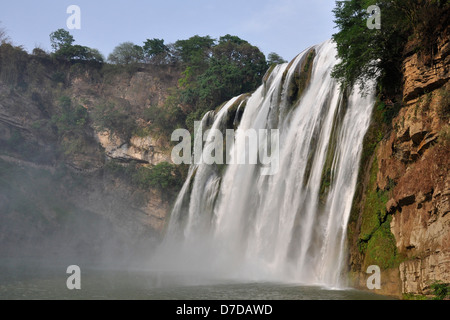 La Chine, la province du Guizhou, Huangguoshu waterfall Banque D'Images