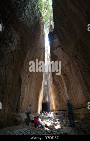 Titus Vespasianus Seleuceia Pierea Tunnel de ad, l'ancien port d'Antioche près de Samandag. Antakya, Turquie Banque D'Images