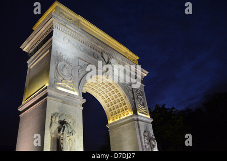 Passage de Washington à Washington Square Park à Greenwich Village, New York City Banque D'Images